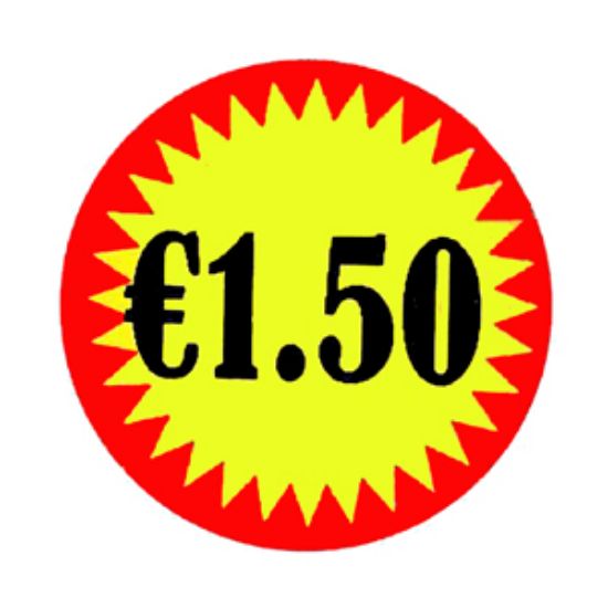 Picture of Labels Flashed €1.50 (1000) x1